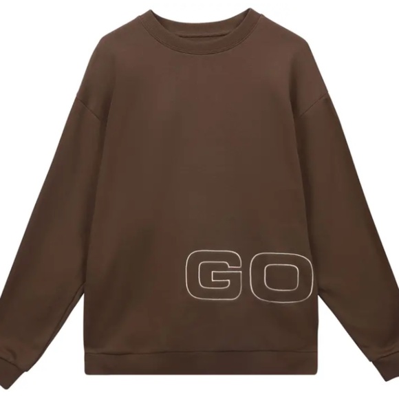 Men's GOLF WANG Brown Nova Crewneck Midweight Sweatshirt - Size XL - Picture 1 of 14